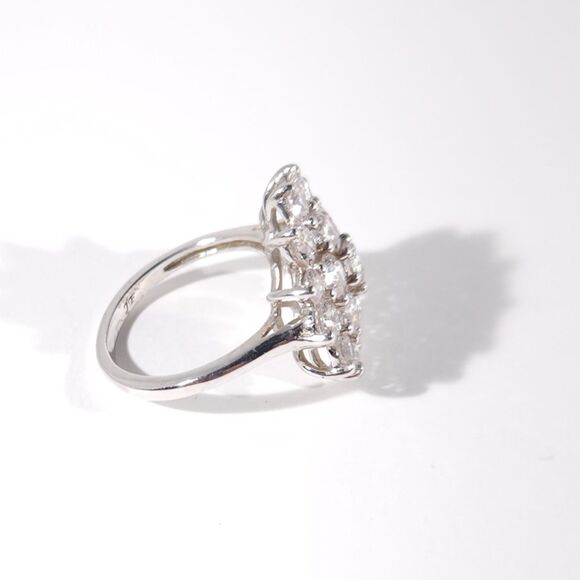 Simulated Diamond Ring J Francis SWAROVSKI Zirconia Size 7 - Picture 5 of 12